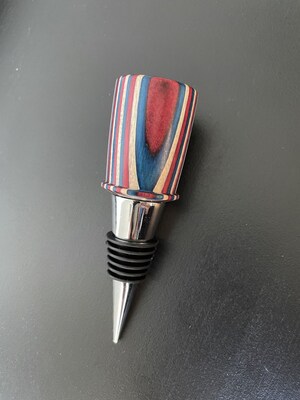 Colored Wood Bottle Stopper - image3